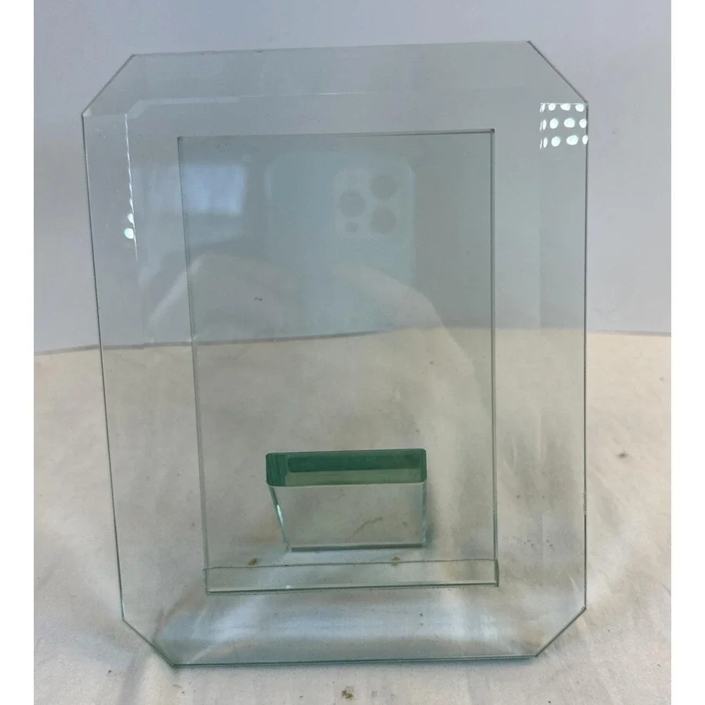 VTG Floating Illusion Side Glass Picture Frame 4x6 Heavy EVC